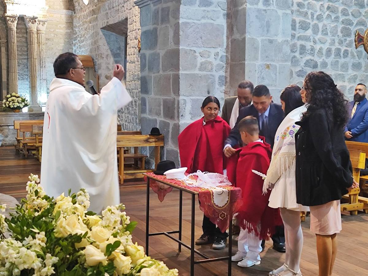 Lectura de la Palabra durante la celebración del Bautismo